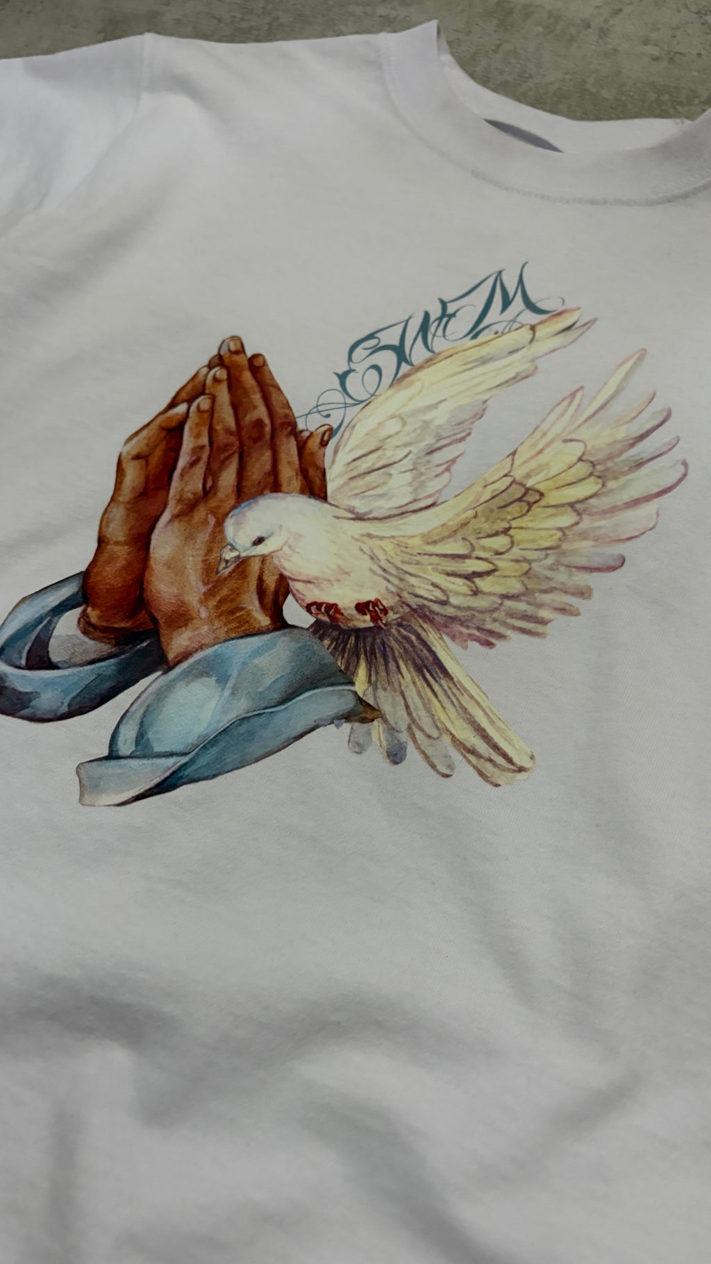 “Prayer" Shortsleeve - White