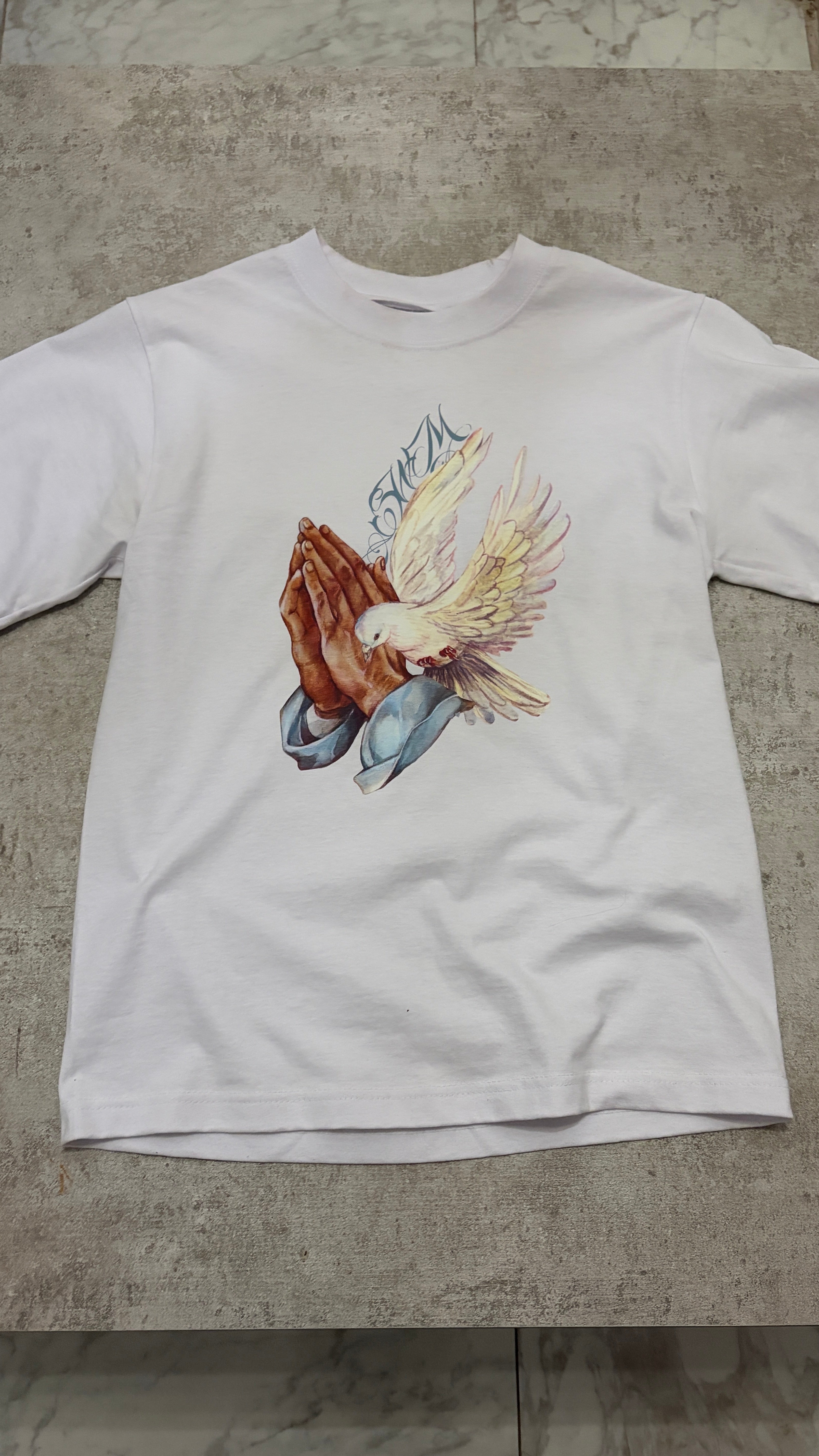 “Prayer" Shortsleeve - White