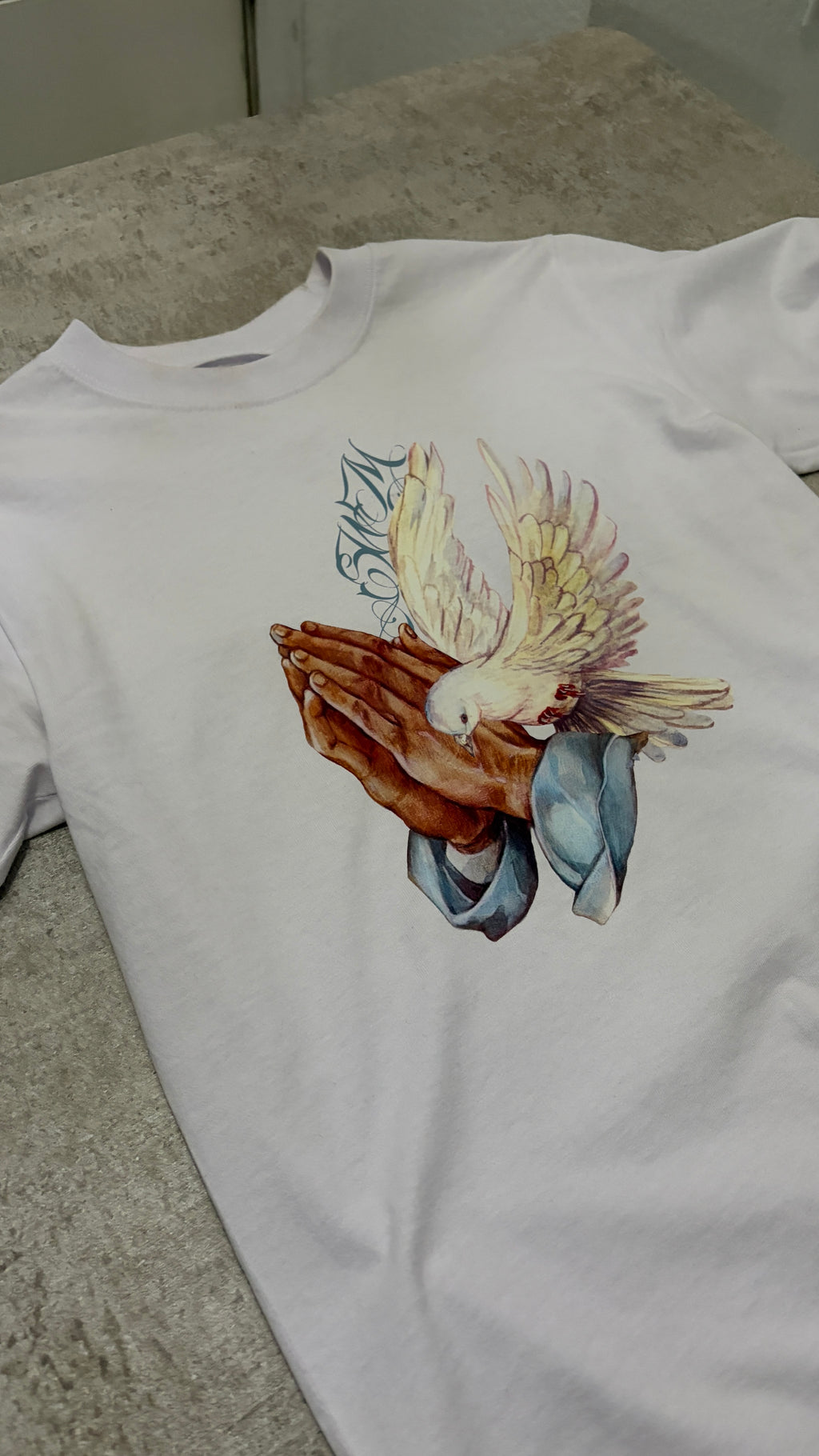 “Prayer" Shortsleeve - White