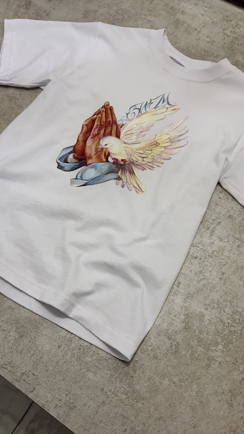 “Prayer" Shortsleeve - White