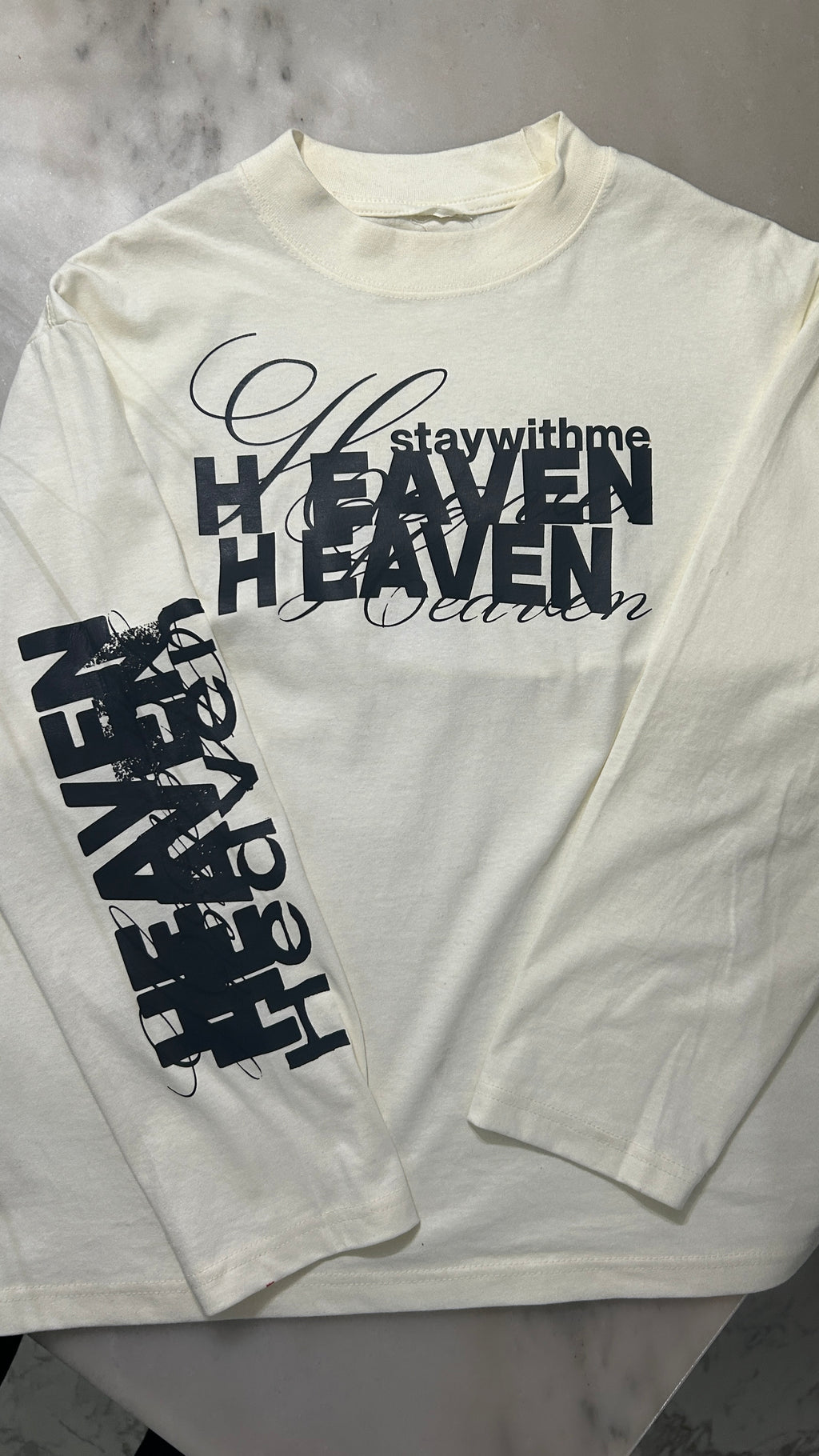"Heaven" Longsleeve - White