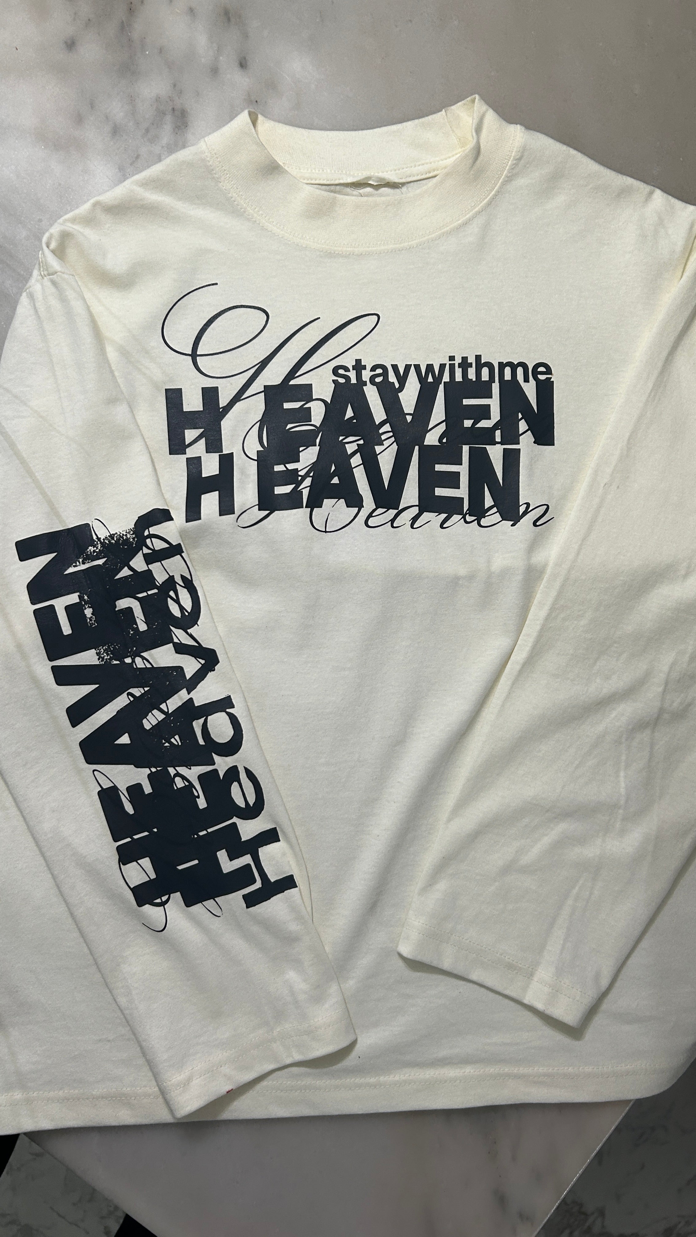 "Heaven" Longsleeve - White