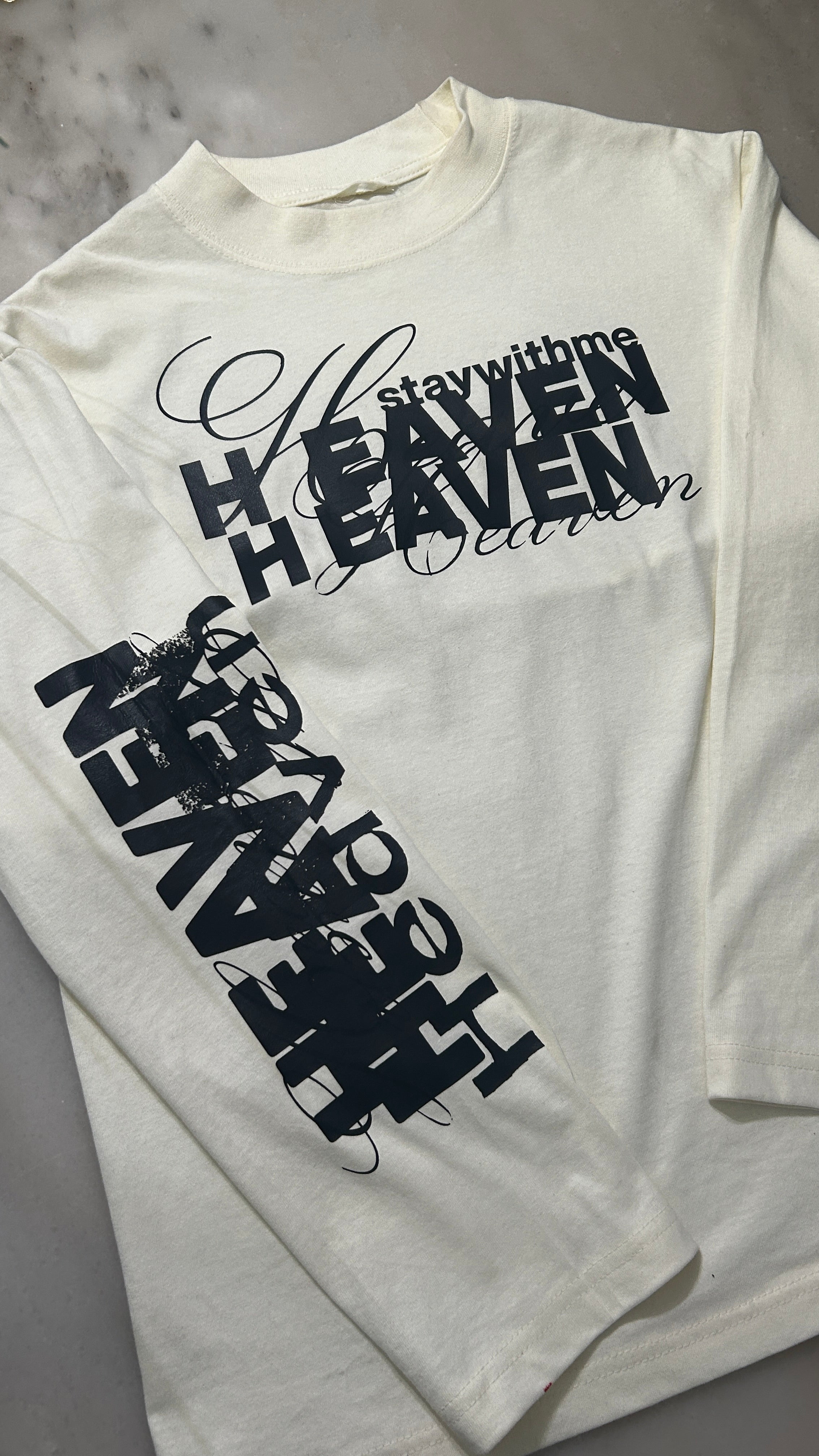 "Heaven" Longsleeve - White
