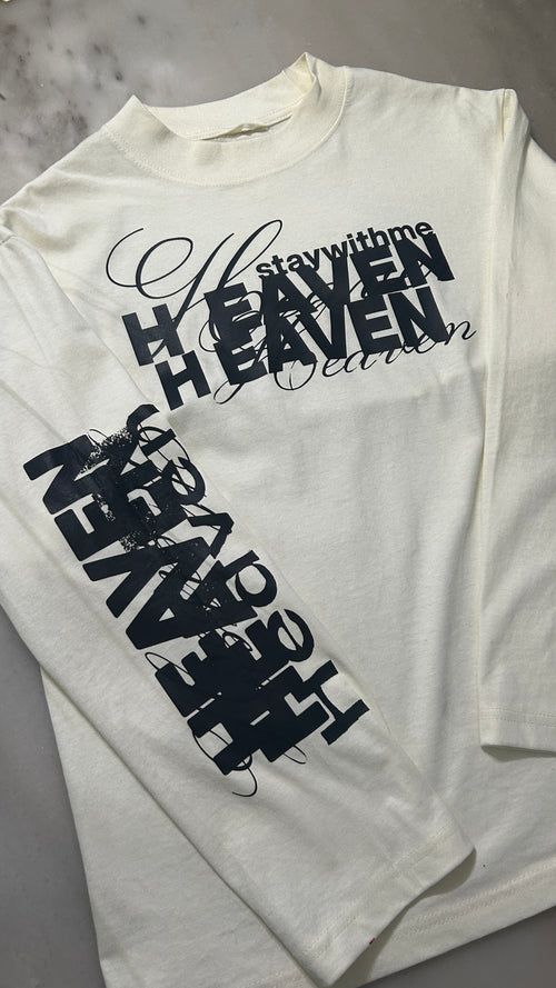 "Heaven" Longsleeve - White