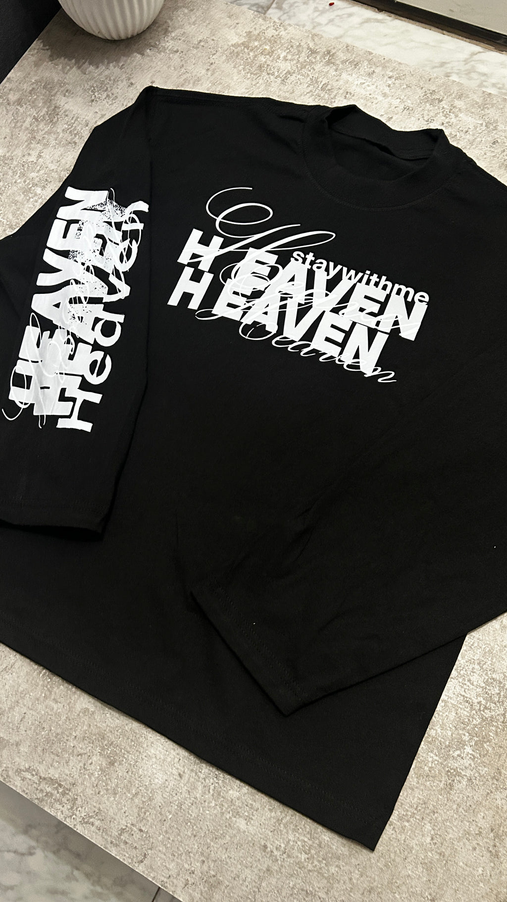 "Heaven" Longsleeve - Black
