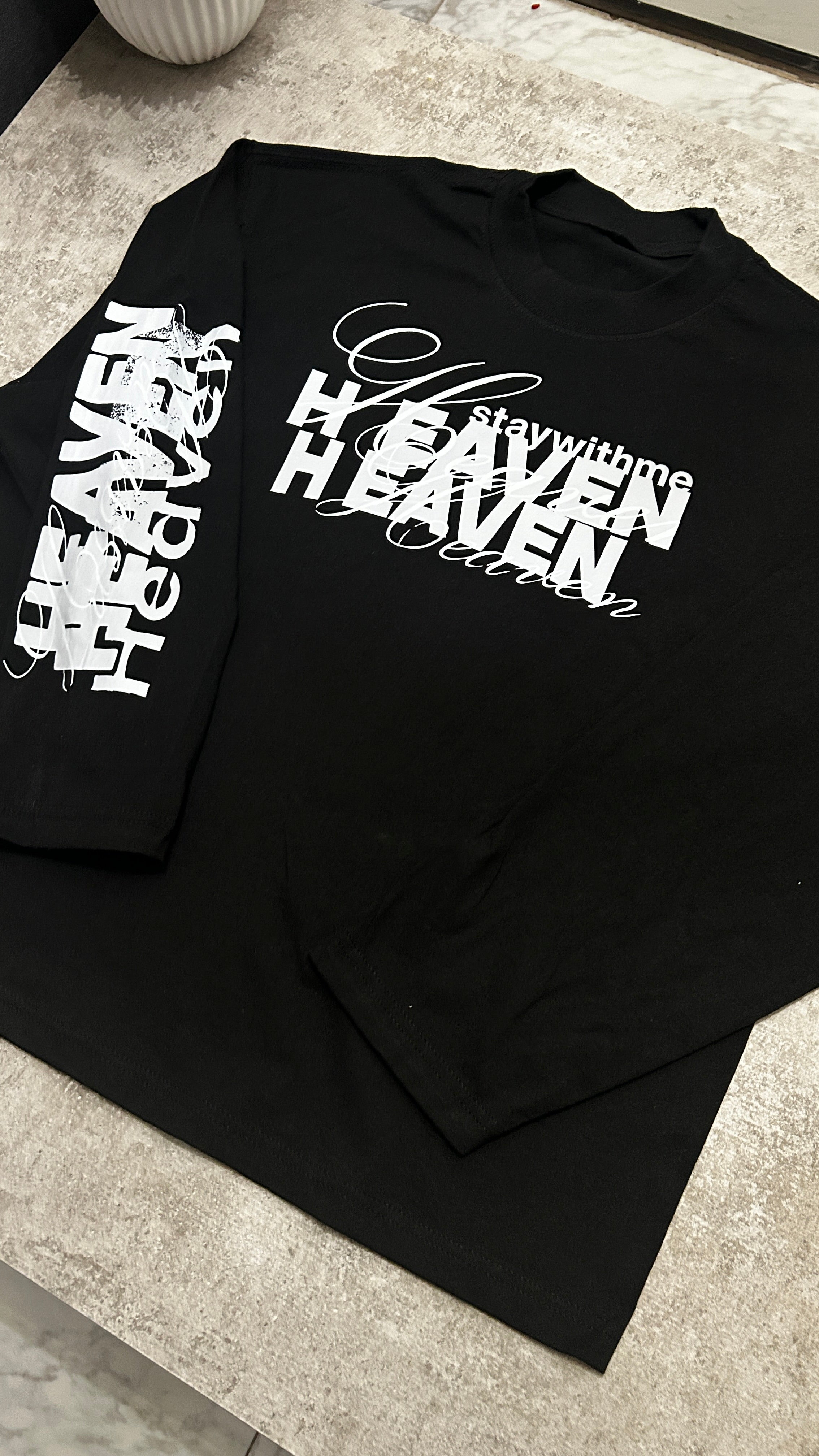 "Heaven" Longsleeve - Black